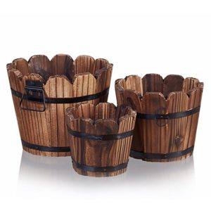 wooden planters