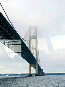 How to get to Mackinac Island going under the bridge